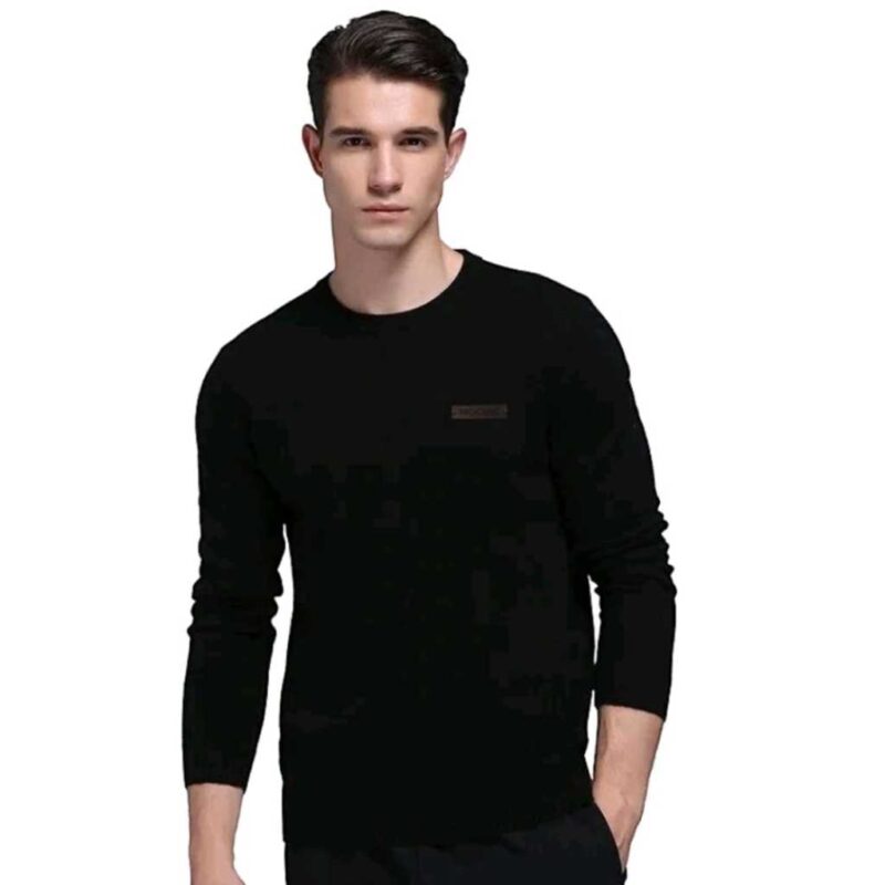 Camiseta Masculina Manga Longa Gola Careca